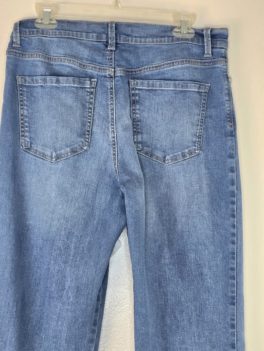 Gloria Vanderbilt Amanda High-Rise Blue Straight Leg Jeans Size 12